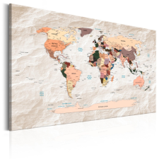 Artgeist Kép - World Map: Stony Oceans térkép