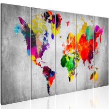 Artgeist Kép - World on Concrete térkép