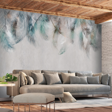 Artgeist Öntapadó fotótapéta - Colourful Feathers 196x140 tapéta, díszléc és más dekoráció