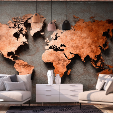 Artgeist Öntapadó fotótapéta - Copper Map 147x105 tapéta, díszléc és más dekoráció