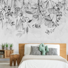 Artgeist Öntapadó fotótapéta - Foggy Nature - Grey 392x280 tapéta, díszléc és más dekoráció