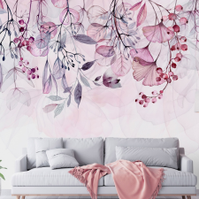 Artgeist Öntapadó fotótapéta - Foggy Nature - Pink 147x105 tapéta, díszléc és más dekoráció