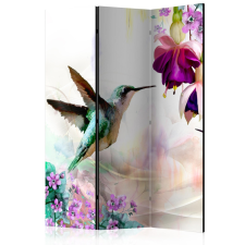 Artgeist Paraván - Hummingbirds and Flowers [Room Dividers] grafika, keretezett kép