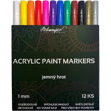 Artmagico Akrylový popisovač s jemným hrotem (1 mm) 12 ks filctoll, marker