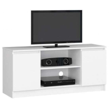 Artool TV mell, laminált padló, 6 polc, fehér, 120x40x55 cm bútor