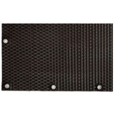 Artrattan Polirattan belátásgátló szélfogó erkélyre 90x300 cm teraszra időjárásálló árnyékoló két tónusú barna szín rögzítőkkel ellátott redőny