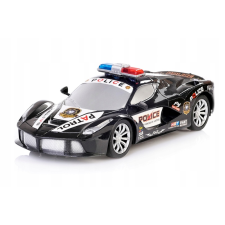 Artyk R/C Távirányítós rendőrkocsi - Fekete autópálya és játékautó