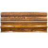 ÁRVAI KERÍTÉS Lemez fém kerítésléc GOLDEN WOOD DOUBLE | Aranytölgy famintás (Kialakítás: Egyenes végű, Hosszúság: 80cm)