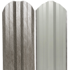 ÁRVAI KERÍTÉS Lemez fém kerítésléc QUARTZ 0,4mm (Kialakítás: Ívelt végű, Hosszúság: 80cm)
