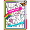 Aryla Publishing Same Love Lgbt+ Coloring Book: Adult Colouring Fun, Stress Relief Relaxation and Escape – Aryla Publishing
