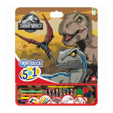 AS Company Giga színező 5 az 1-ben - Jurassic World kreatív és készségfejlesztő