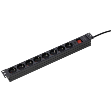 AS Schwabe as - Schwabe elosztó kapcsolóval fekete (18191) (as18191) hosszabbító, elosztó