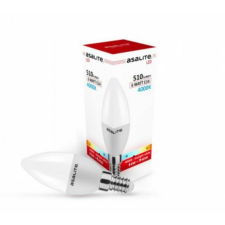Asalite Ledes izzó 230V E14 6W 4000K 180° gyertya Asalite izzó