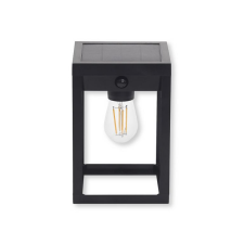 Asalite Napelemes Kültéri Lámpa IP44 2W 3000K (200 lumen) Fekete+Szenzor kültéri világítás