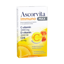 Ascorvita Immuno Max bevont tabletta 30x vitamin és táplálékkiegészítő