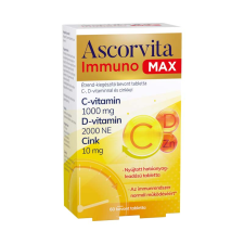  Ascorvita Immuno MAX bevont tabletta 60x vitamin és táplálékkiegészítő
