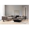 ASIR Design sarokkanapé Rococo 310 cm antracit balos