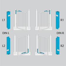 Assa Abloy AA kült. vert. kapucsukó, jobb, fekete zár és alkatrészei
