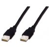 Assmann AK-300101-050-S USB-A 2.0 (apa - apa) kábel 5m - Fekete