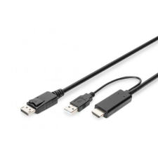 Assmann -DIGITUS 4K HDMI adapterkábel - HDMI - DisplayPort - AK-330111-020-S kábel és adapter