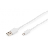 Assmann -DIGITUS Lightning - USB-A adat-/töltőkábel, MFI tanúsítvánnyal - DB-600106-020-W