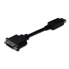 Assmann Display Port -> DVI-I átalakító fekete (AK-340409-001-S) (AK-340409-001-S) kábel és adapter