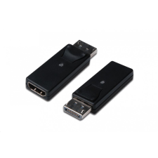Assmann Display Port -&gt; HDMI átalakító fekete (AK-340602-000-S) kábel és adapter