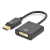 Assmann DisplayPort - DVI-I (Dual Link) Adapter/Converter cable 0,15m Black