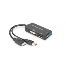 Assmann HDMI converter cable, HDMI - DP+DVI+VGA kábel és adapter