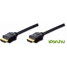 Assmann HDMI v1.4 kábel ethernettel 5.0m - Fekete kábel és adapter