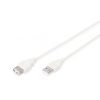 Assmann USB 2.0 extension cable, type A 1,8m Beige