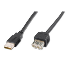 Assmann USB 2.0 HighSpeed összekötő kábel 1,8m fekete kábel és adapter
