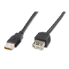 Assmann USB 2.0 hosszabbító kábel 1.8m fekete (AK-300200-018-S) (AK-300200-018-S)