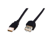 Assmann USB 2.0 hosszabbító kábel 1.8m fekete (AK-300202-018-S) (AK-300202-018-S) - USB hosszabbító