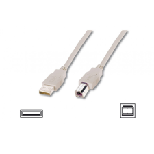 Assmann USB connection cable, type A - B kábel és adapter