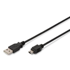 Assmann USB - microUSB 2.0 kábel 1.8m - Fekete kábel és adapter