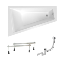  Asszimetrikus kád Laguna Idea Plus 160x100 cm akrilát bal SIKOID1600LAN kád, zuhanykabin