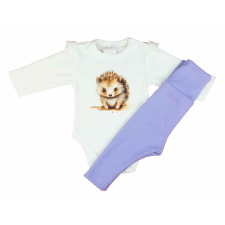 Asti 2 részes kislány szett sünis mintával babaruha szett