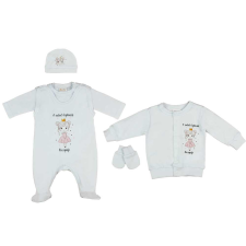 Asti 5 részes baba szett hercegnős mintával babaruha szett