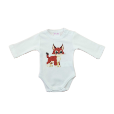 Asti Baba body, hosszú ujjú,Hiúz mintával kombidressz, body