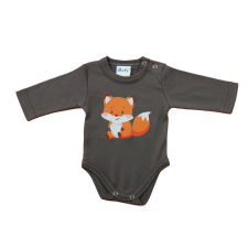Asti Baba body, hosszú ujjú,Róka mintával kombidressz, body