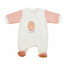 Asti Belül bolyhos elöl patentos hosszú ujjú baba rugdalózó süni mintával rugdalózó