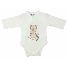 Asti Biopamut elöl patentos hosszú ujjú baba kombidresz kombidressz, body
