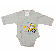 Asti Elöl patentos hosszú ujjú baba body Markoló mintával kombidressz, body