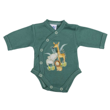 Asti Elöl patentos hosszú ujjú baba body Szafari mintával kombidressz, body