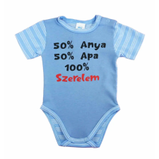 Asti Feliratos rövid ujjú baba body kombidressz, body