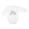 Asti Hosszú ujjú baba body - Autós mintával