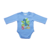 Asti Hosszú ujjú baba body - Dinó mintával