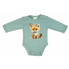 Asti Hosszú ujjú baba body rókás mintával kombidressz, body