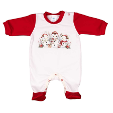 Asti Hosszú ujjú baba rugdalozó karácsonyi mintával rugdalózó